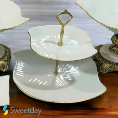 شیرینی خوری ۲ طبقه بک استون مدل شیوا