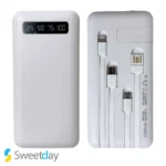 پاوربانک ۱۲۰۰۰ میلی آمپر مدل P-766 سفید