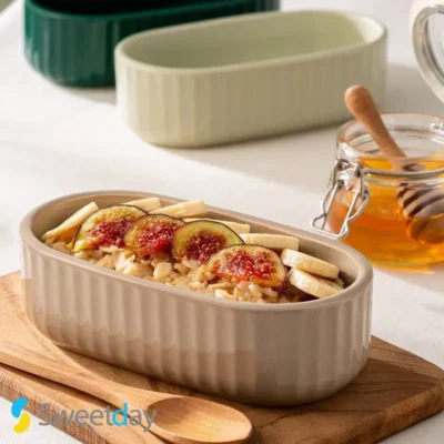 ست مزه خوری ۳ عددی سرامیکی شیاردار
