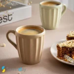 فنجان چایخوری ونوس سرامیکی شیاردار