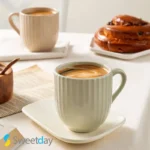 فنجان قهوه‌خوری آرتا سرامیکی شیاردار