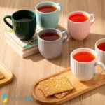 فنجان قهوه‌خوری آرتا سرامیکی شیاردار